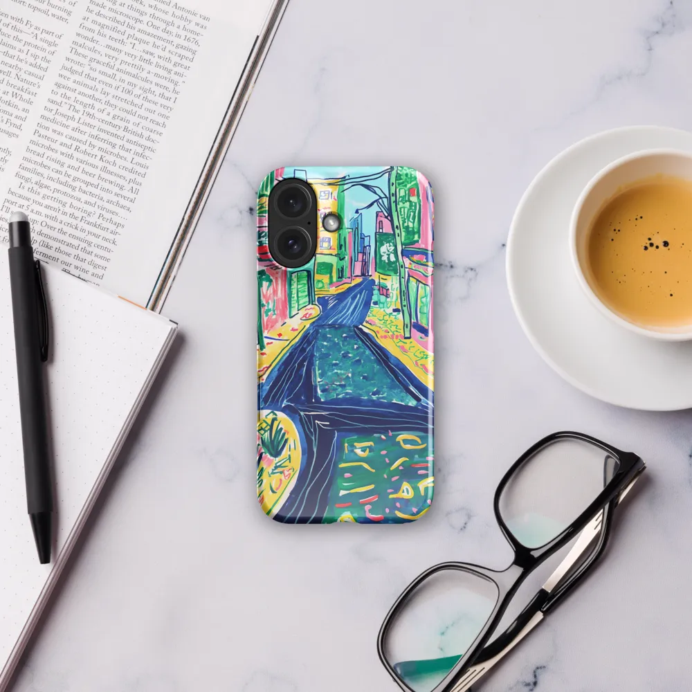 Dreamy Street in Vibrant Hues | Phone Case