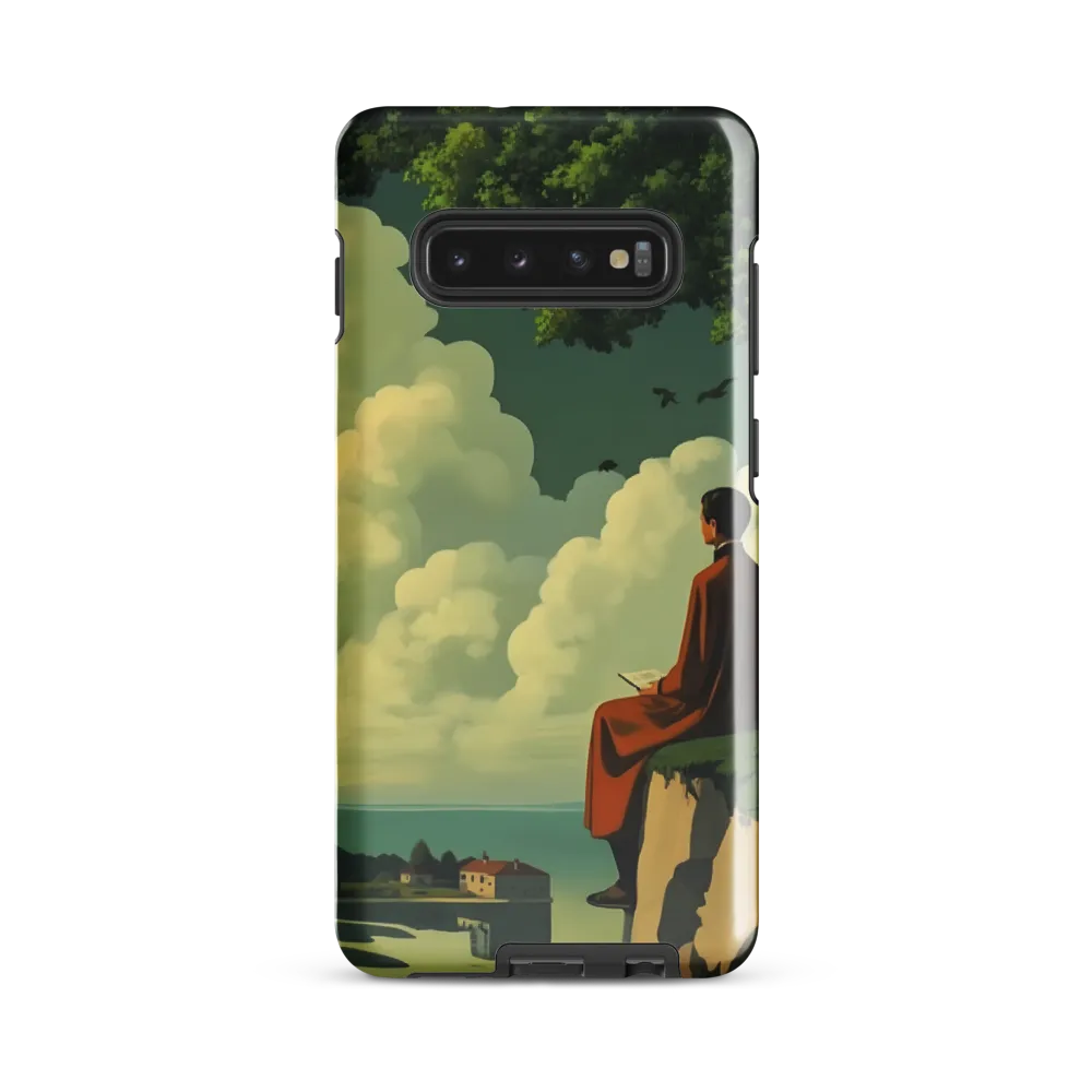 Meditation at the Edge of Serenity | Phone Case |  S10 Plus | Tough Case | Glossy