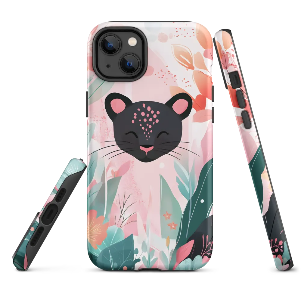 Whimsical Panther in Bloom