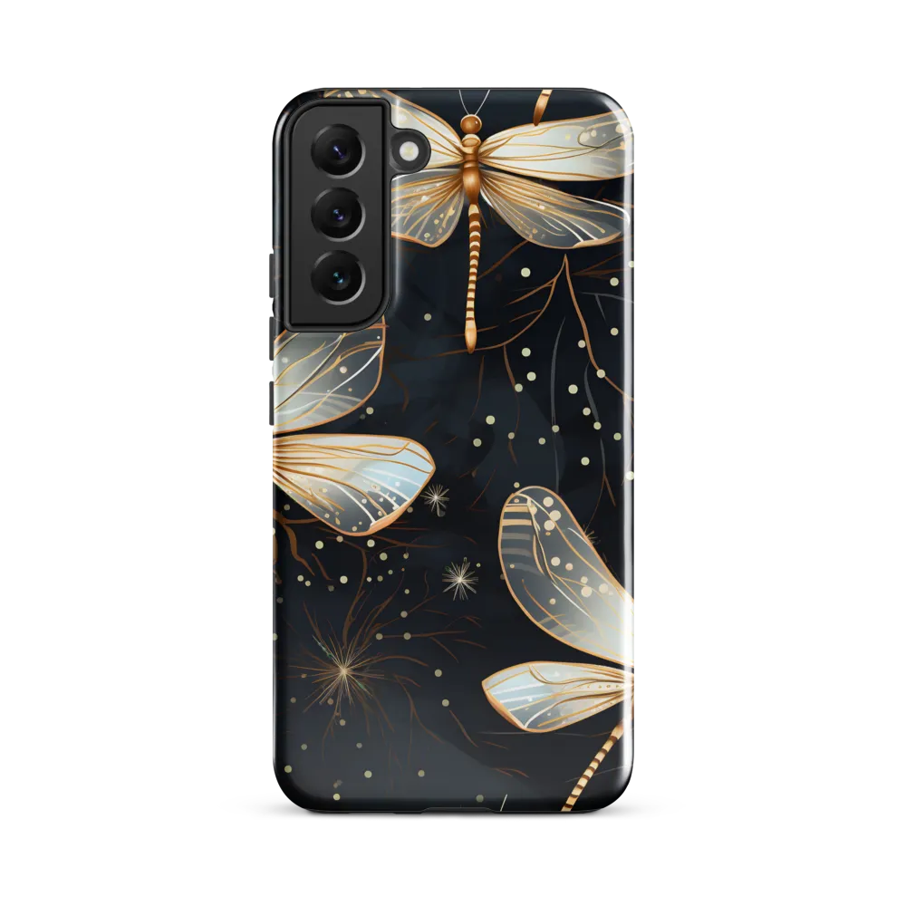 Ethereal Dance: Dragonflies in a Midnight Garden