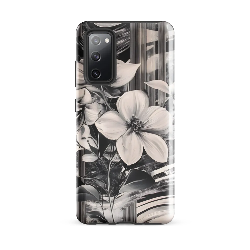 Ethereal Bloom: A Dance of Monochromes