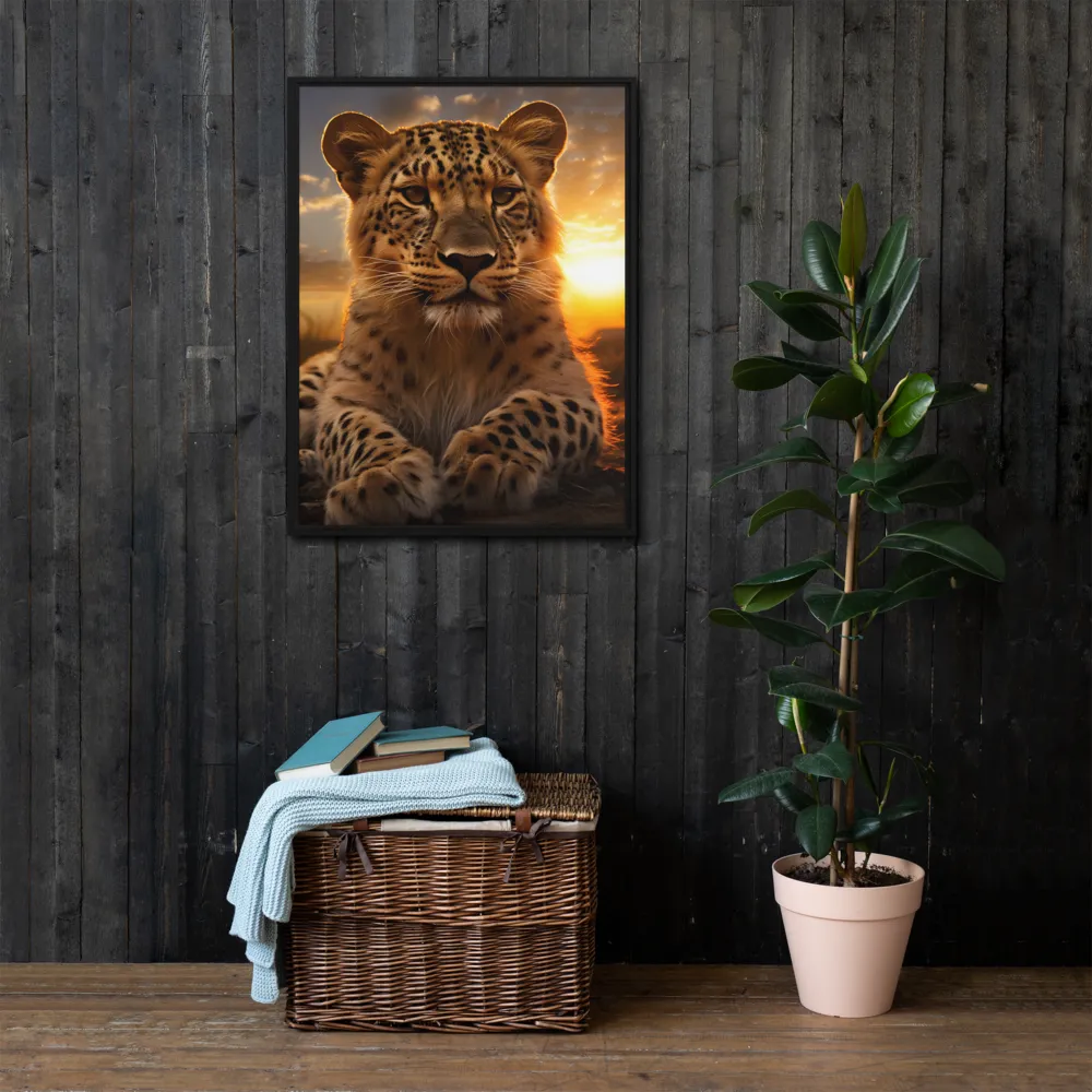 Regal Presence: The Leopard at Sunset