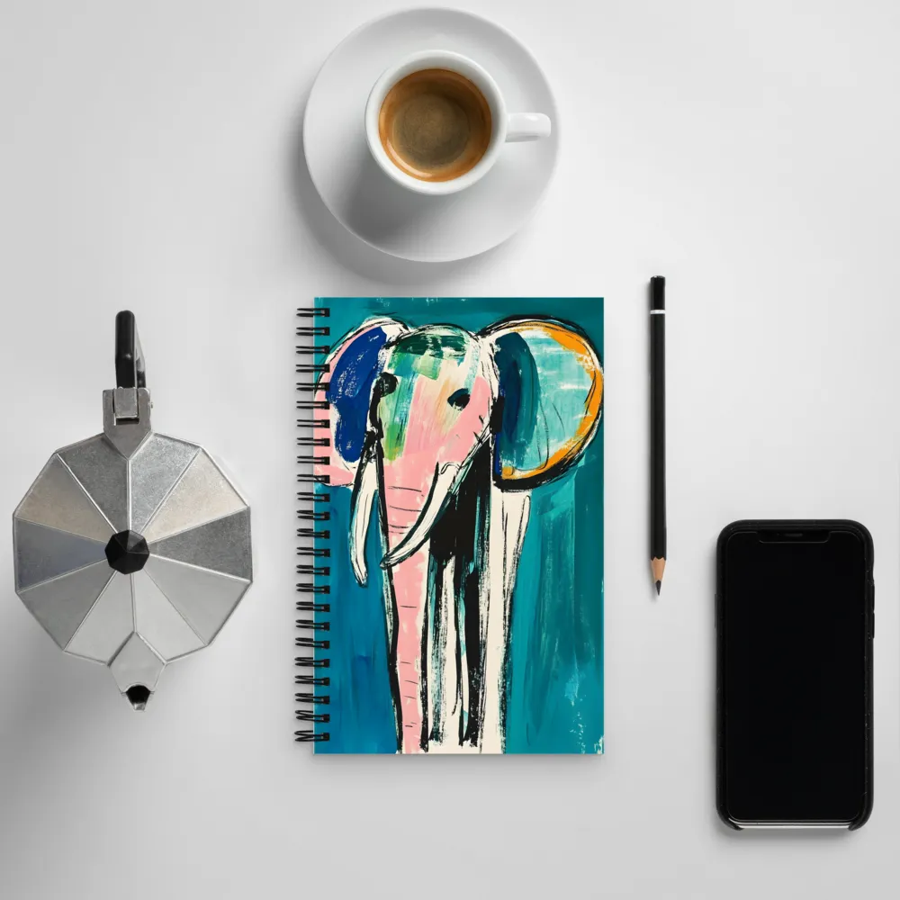 Whimsical Majesty: The Elephant in Color | Spiral Notebook