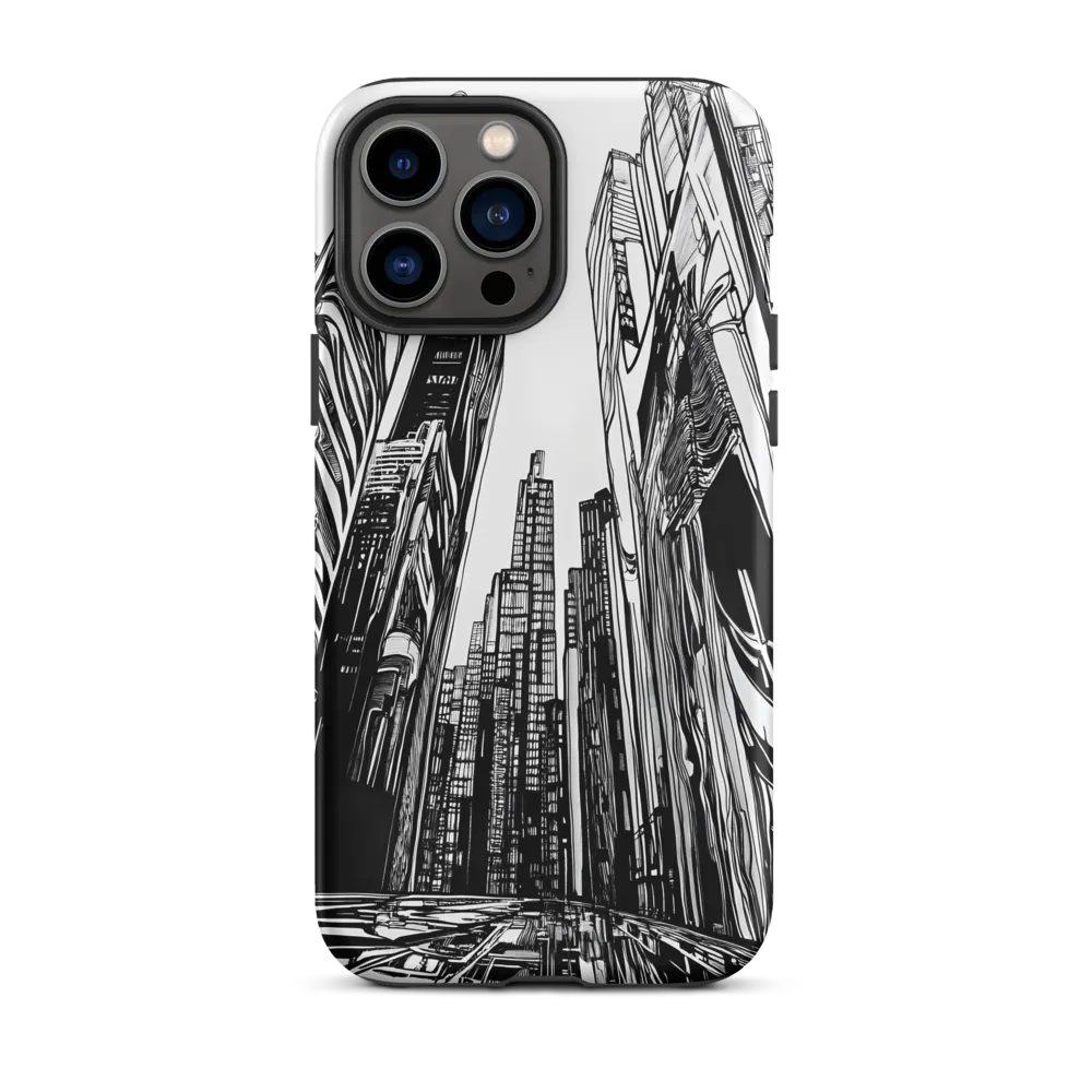 Urban Echoes: A Line Art Journey