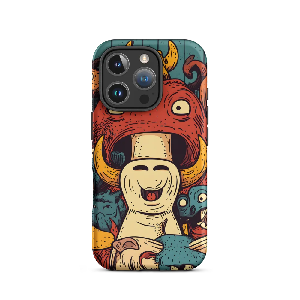 Whimsical Gathering of Creatures | Phone Case |  16 Pro | Tough Case | Matte