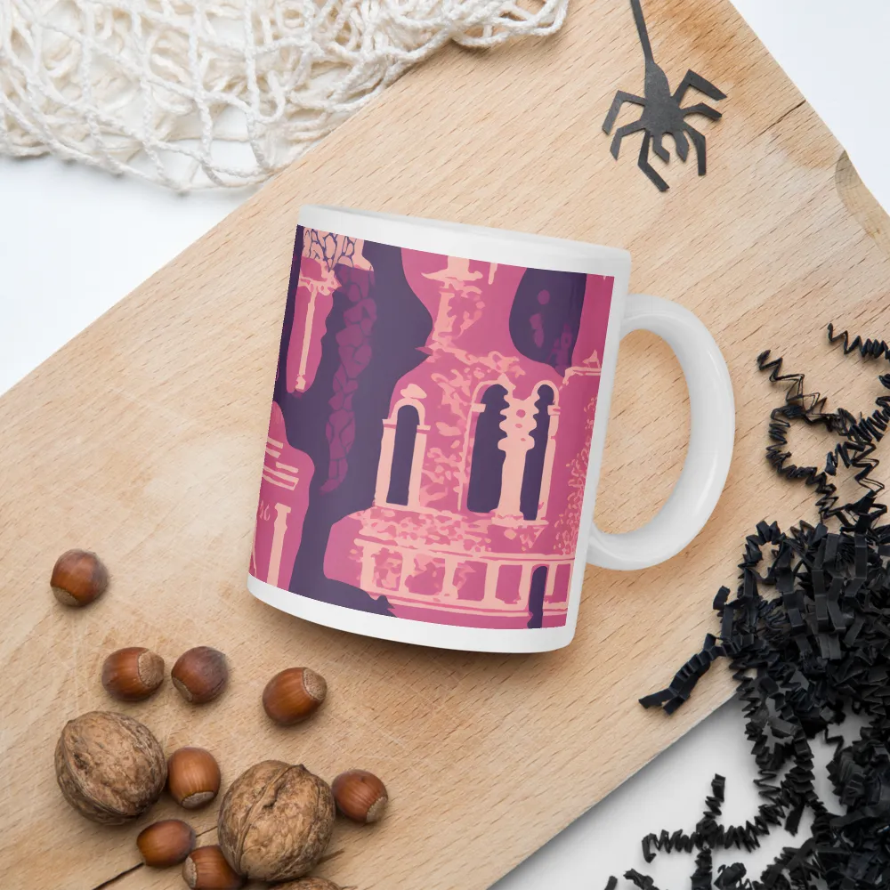 Whimsical Interplay of Figures and Architecture | Mugs | Multiple Sizes & Colors