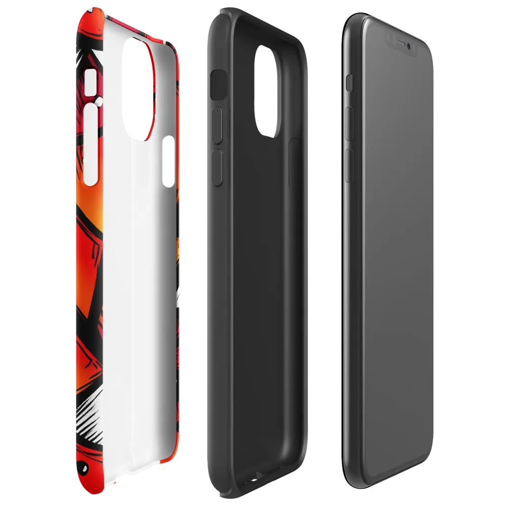 Dynamic Geometry of Red and Orange | Phone Case |  11 Pro Max | Tough Case | Glossy