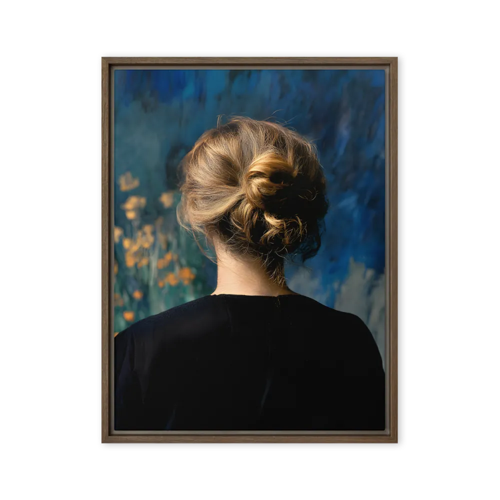 Whispers of Tranquility | Canvas with Brown Frame | 24″×32″