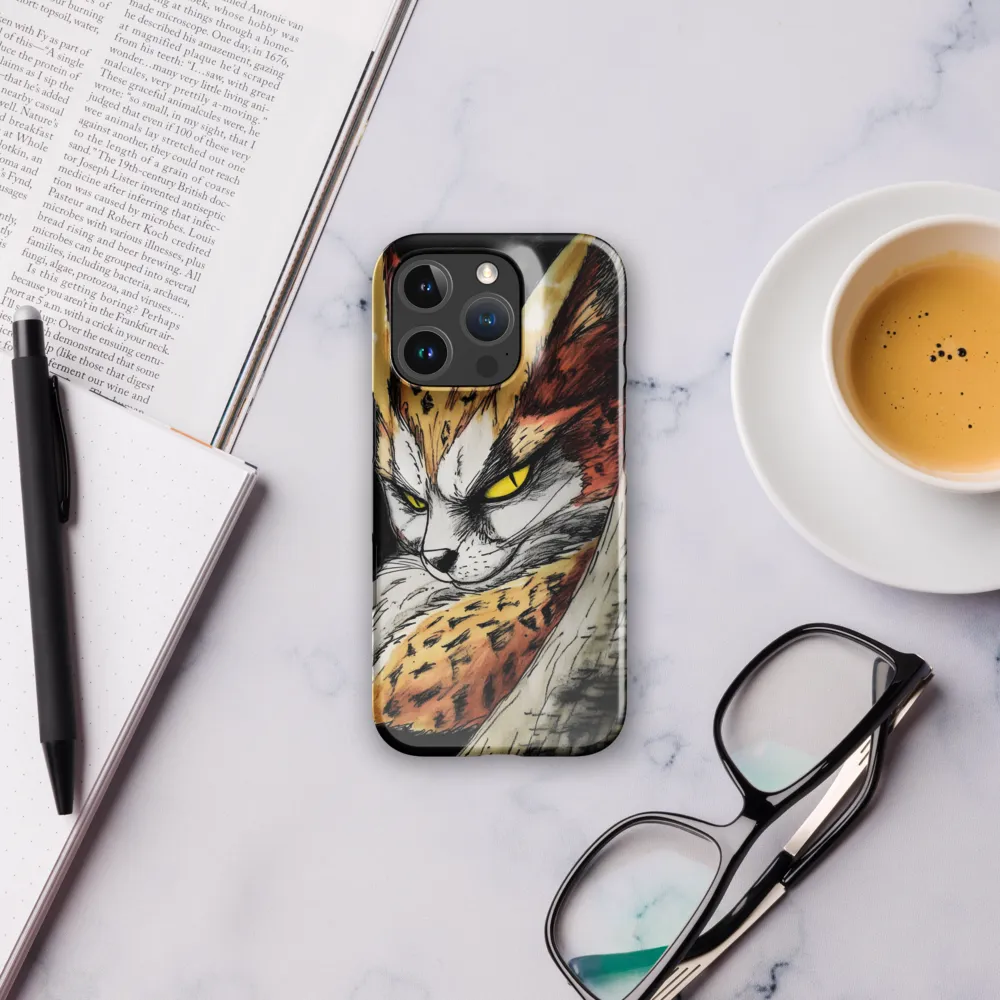 Fierce Gaze of the Wild Cat | Phone Case |  16 Pro | Snap Case | Glossy
