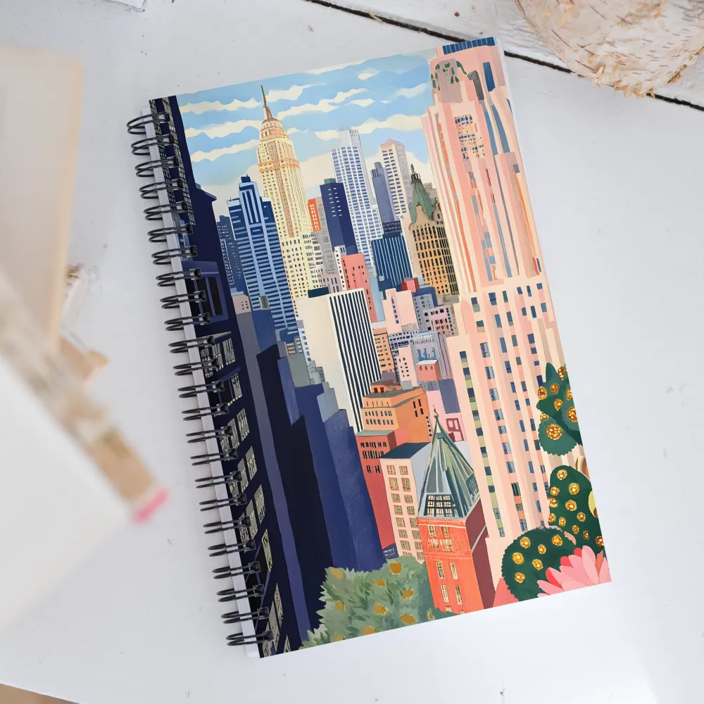 Vibrant City Dreams | Spiral Notebook