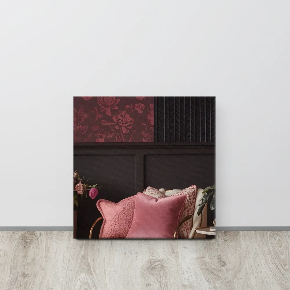 Elegance in Contrast: A Modern Interior Design | Canvas | 16″×16″