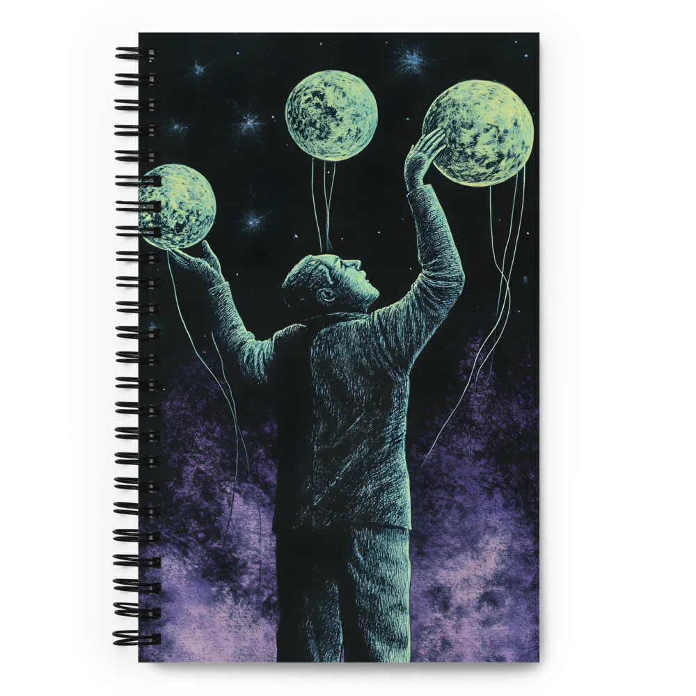 Reaching for the Moons | Spiral Notebook