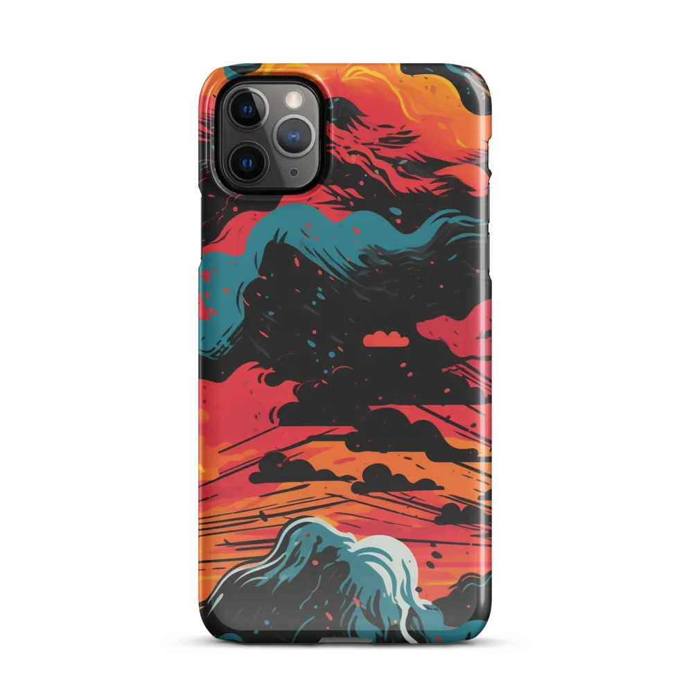 Ethereal Twilight: A Dramatic Landscape in Motion | Phone Case |  11 Pro Max | Snap Case | Glossy