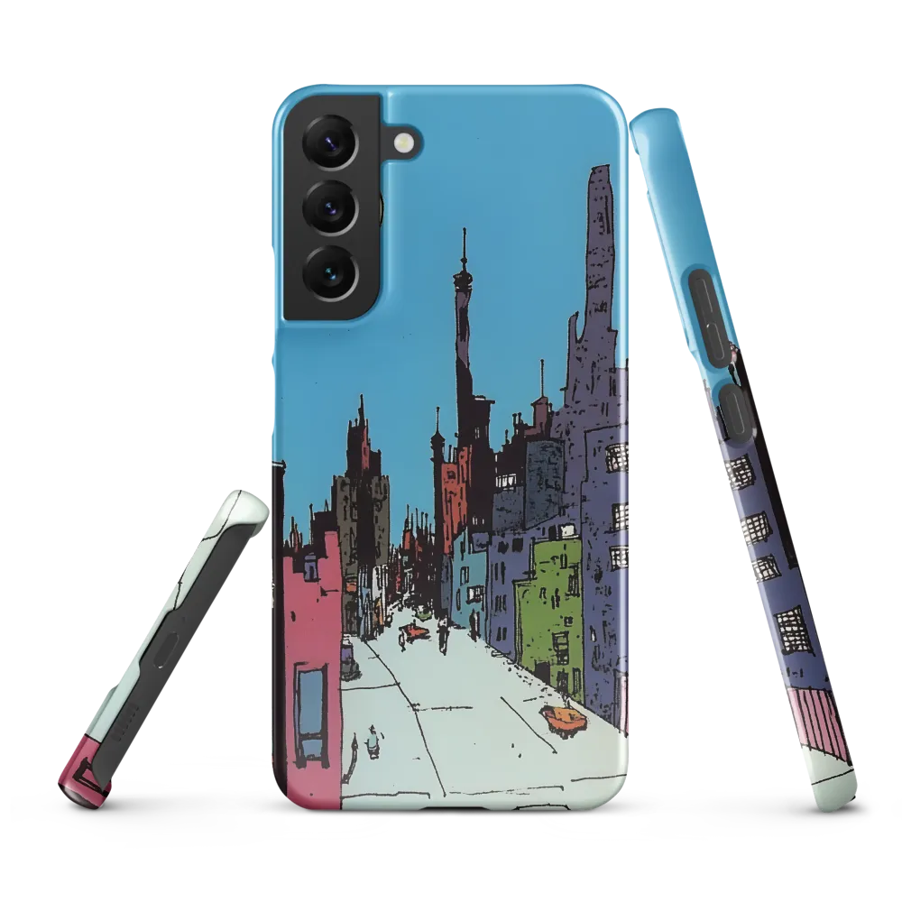 Vibrant Cityscape under the Moon