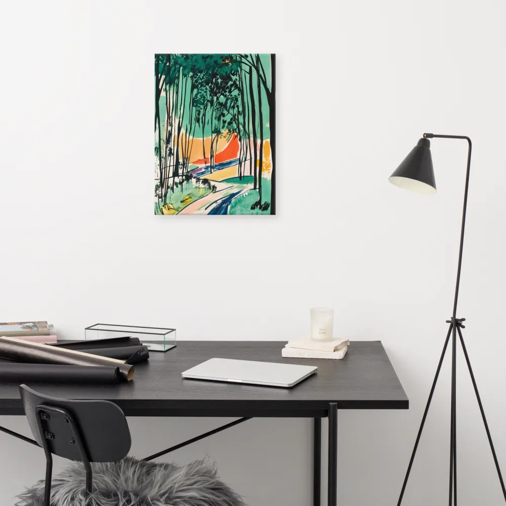 Winding Path Through the Forest | Canvas | 18″×24″
