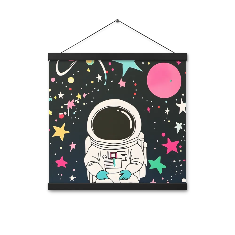Cosmic Dreamer | Poster With Black Wood Hanger | 16″×16″