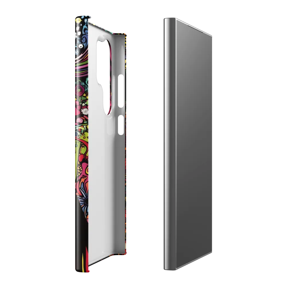 Mystical Flora: A Psychedelic Dream | Phone Case |  S24 Ultra | Snap Case | Glossy