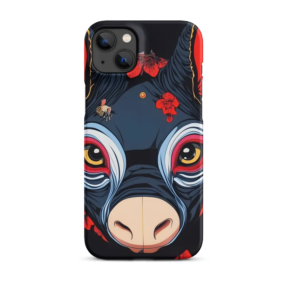 Mystical Bull with Floral Motifs