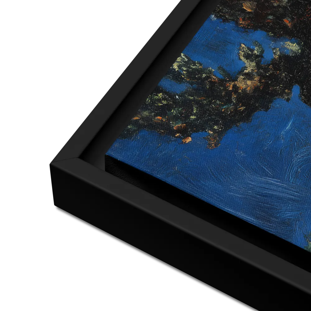 The Majestic Deer in Nature | Canvas with Black Frame | 16″×16″