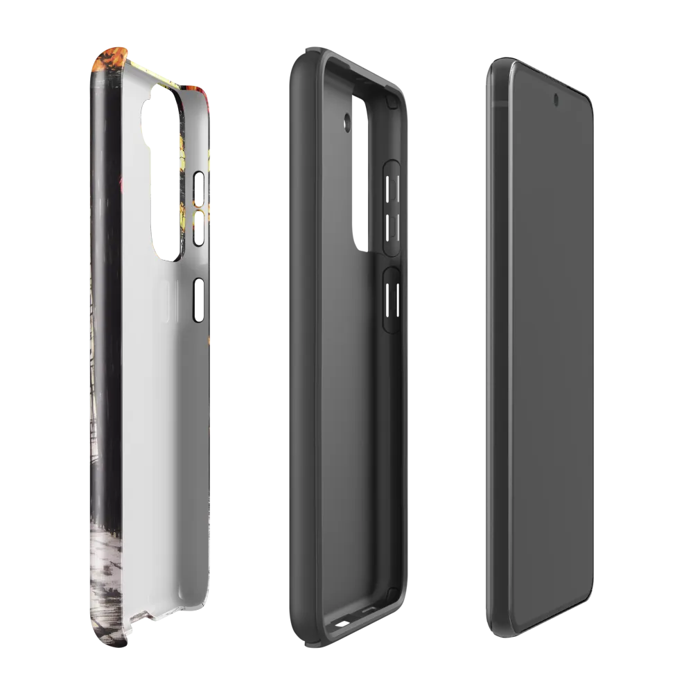 Eclipsed Cityscape | Phone Case |  S21 FE | Tough Case | Glossy