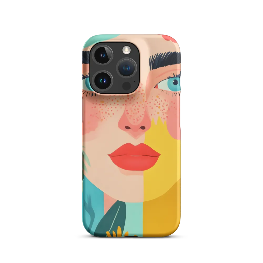 Floral Serenity: A Modern Portrait