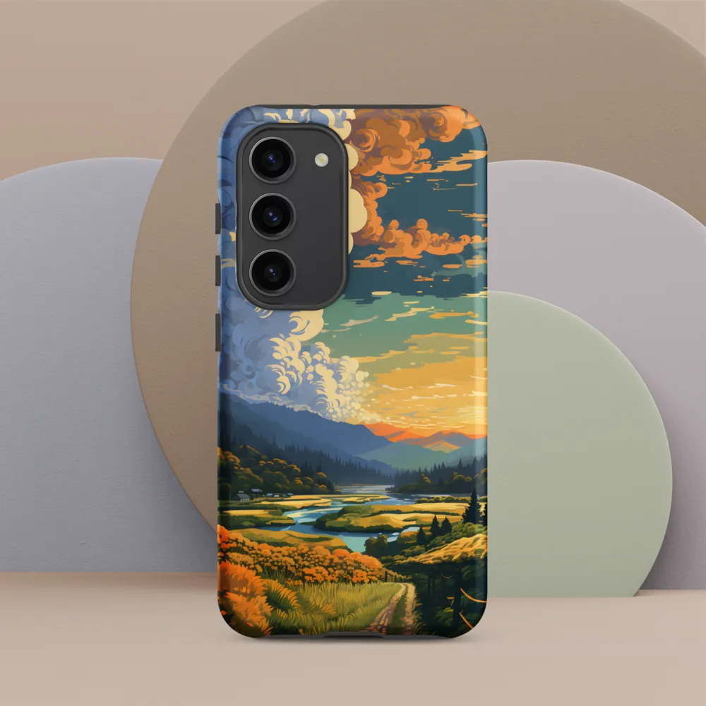 Tranquil Valley at Dusk