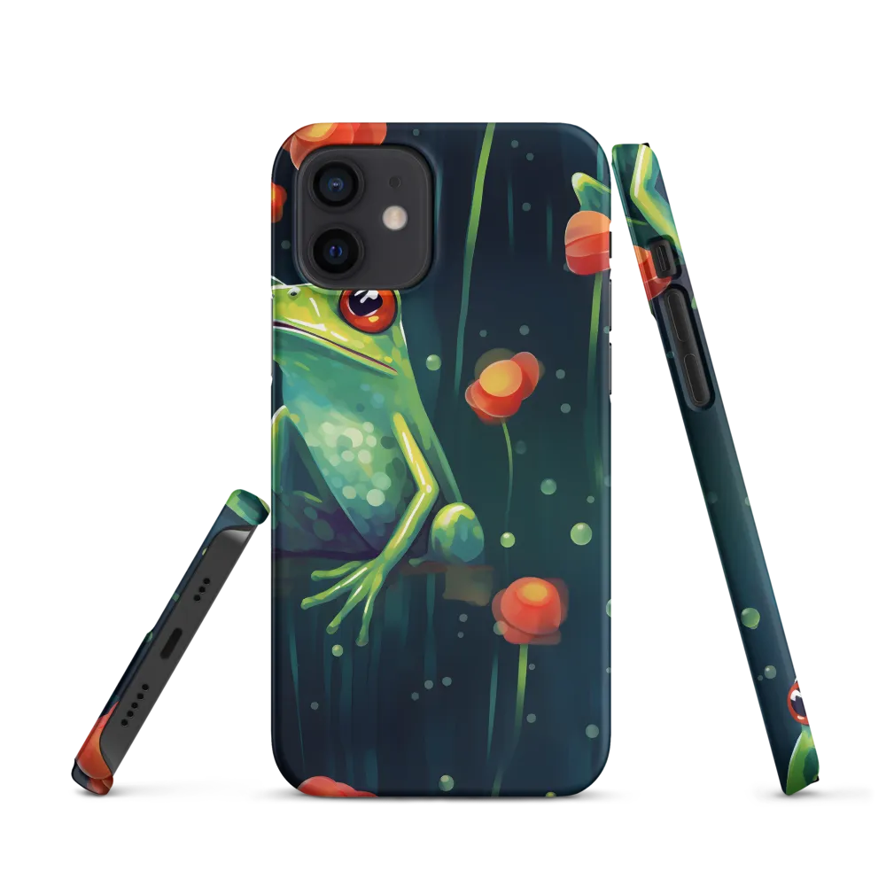 Playful Frogs in a Lush Pond