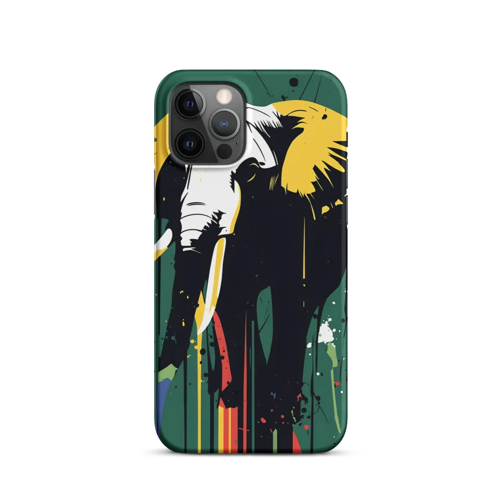 Majestic Minimalism: The Colorful Elephant