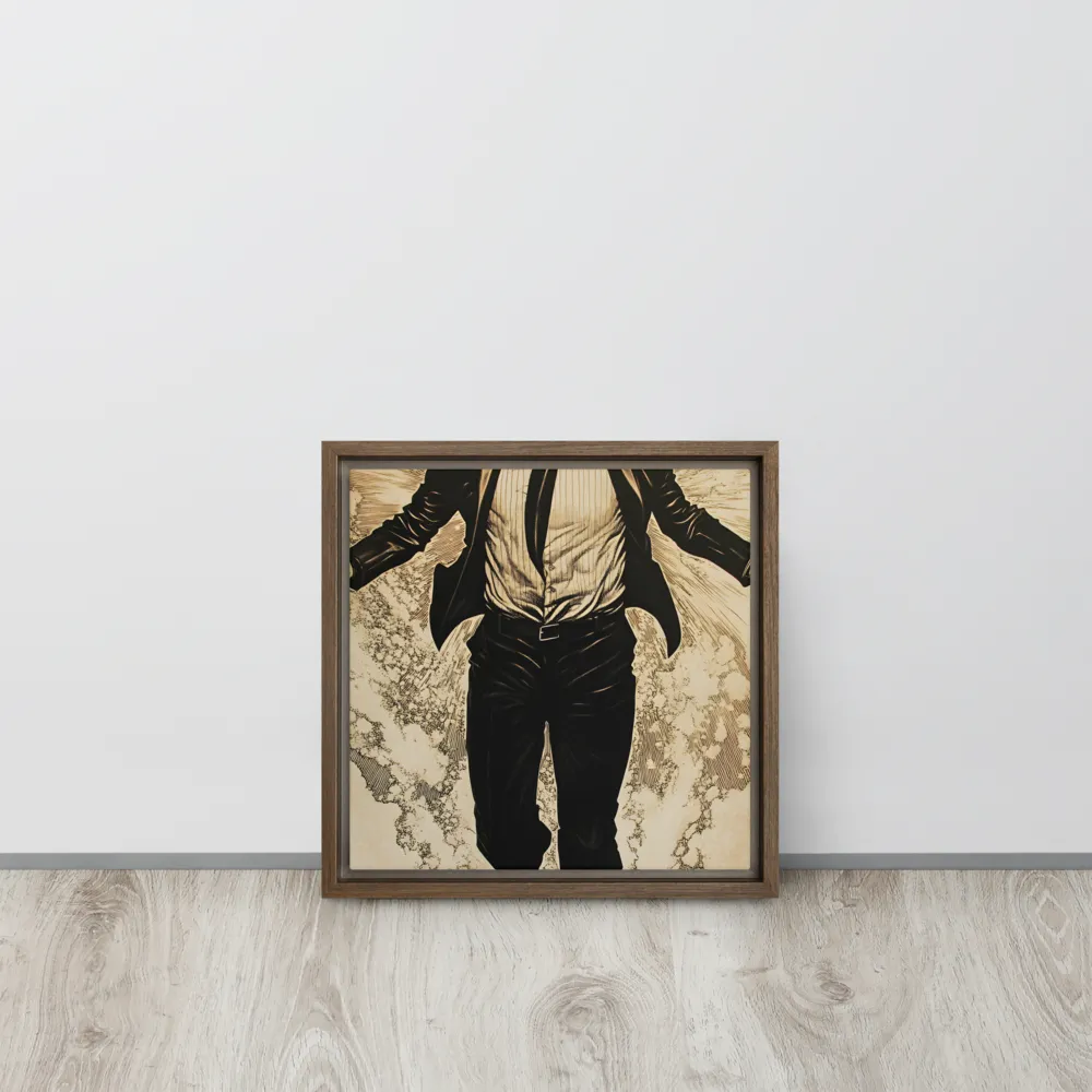 Ascendancy of the Spirit | Canvas with Brown Frame | 12″×12″