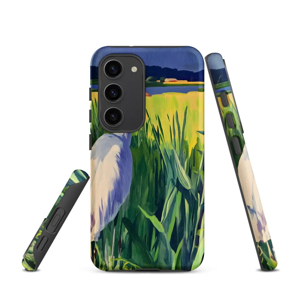 Graceful Presence: The Heron in the Meadow