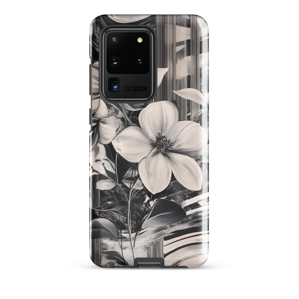 Ethereal Bloom: A Dance of Monochromes