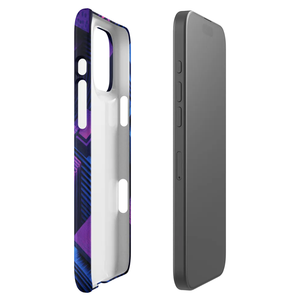 Geometric Dreams in Blue and Purple