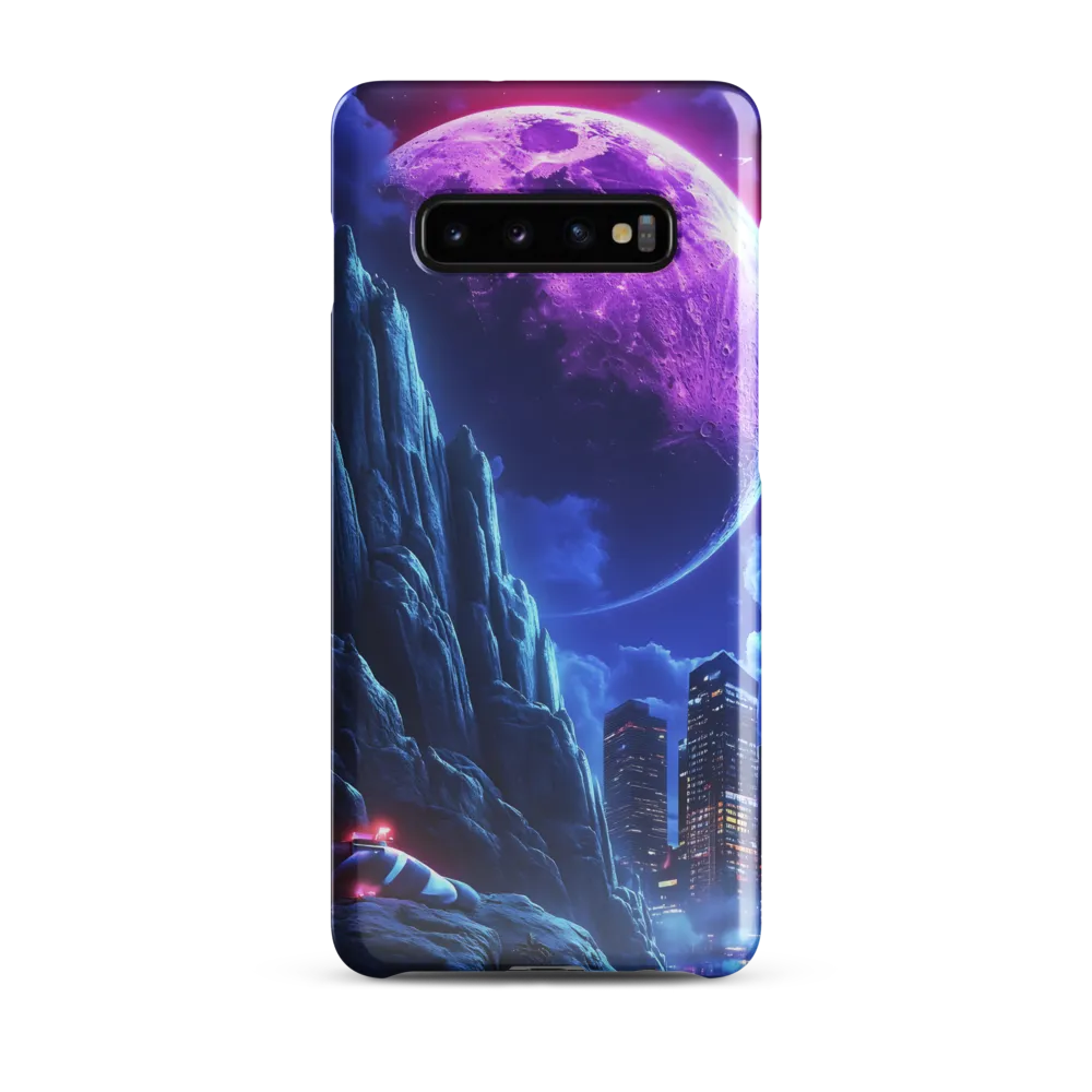 Celestial Dreams: A Futuristic Cityscape | Phone Case |  S10 Plus | Snap Case | Glossy