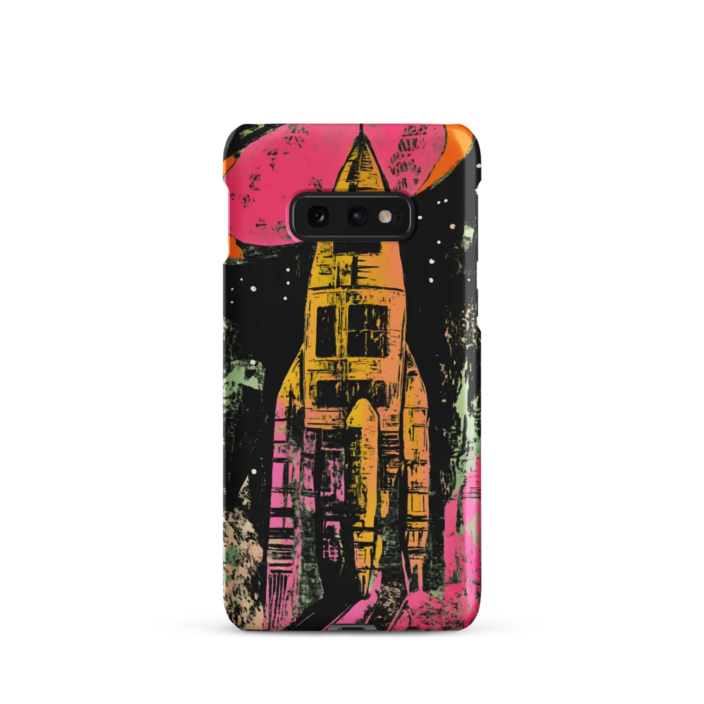 Cosmic Voyage: A Surreal Rocket Adventure | Phone Case |  S10e | Snap Case | Matte