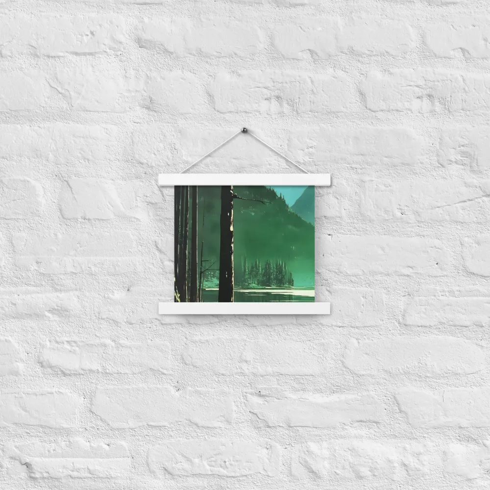 Reflections of Tranquility | Poster With White Wood Hanger | 10″×10″