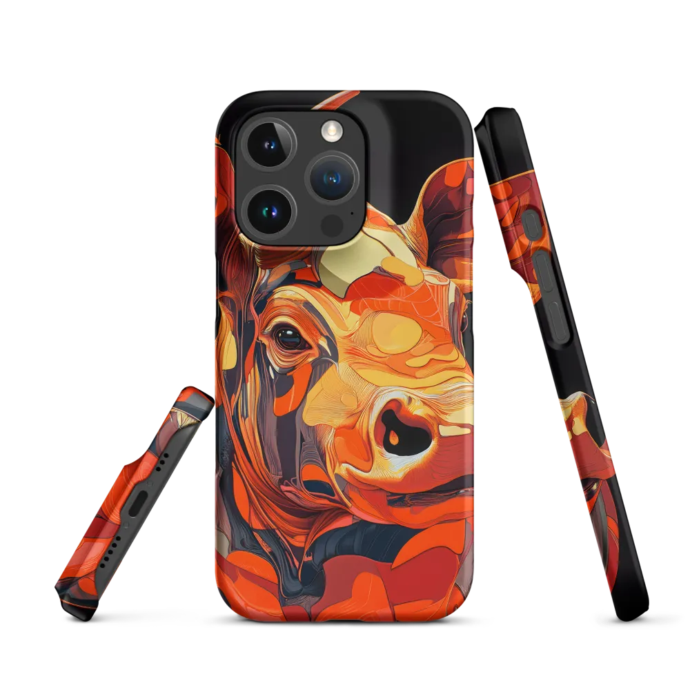 Modern Serenade: The Vibrant Cow