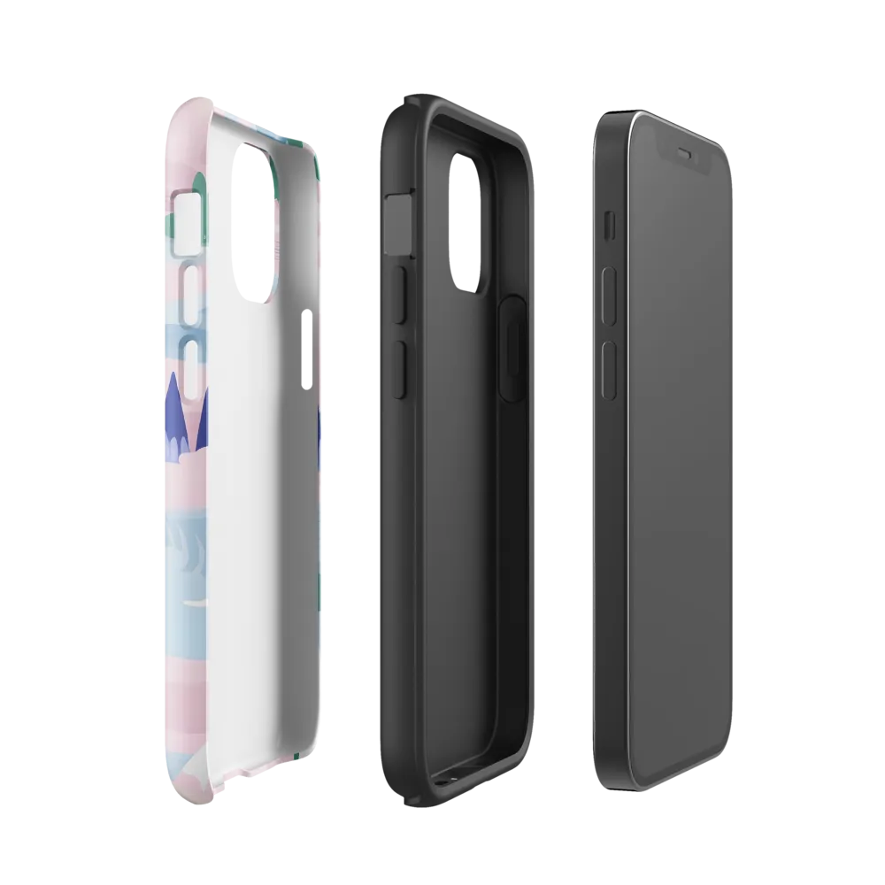 Whimsical Reflections: A Journey Through Landscapes | Phone Case |  12 mini | Tough Case | Glossy