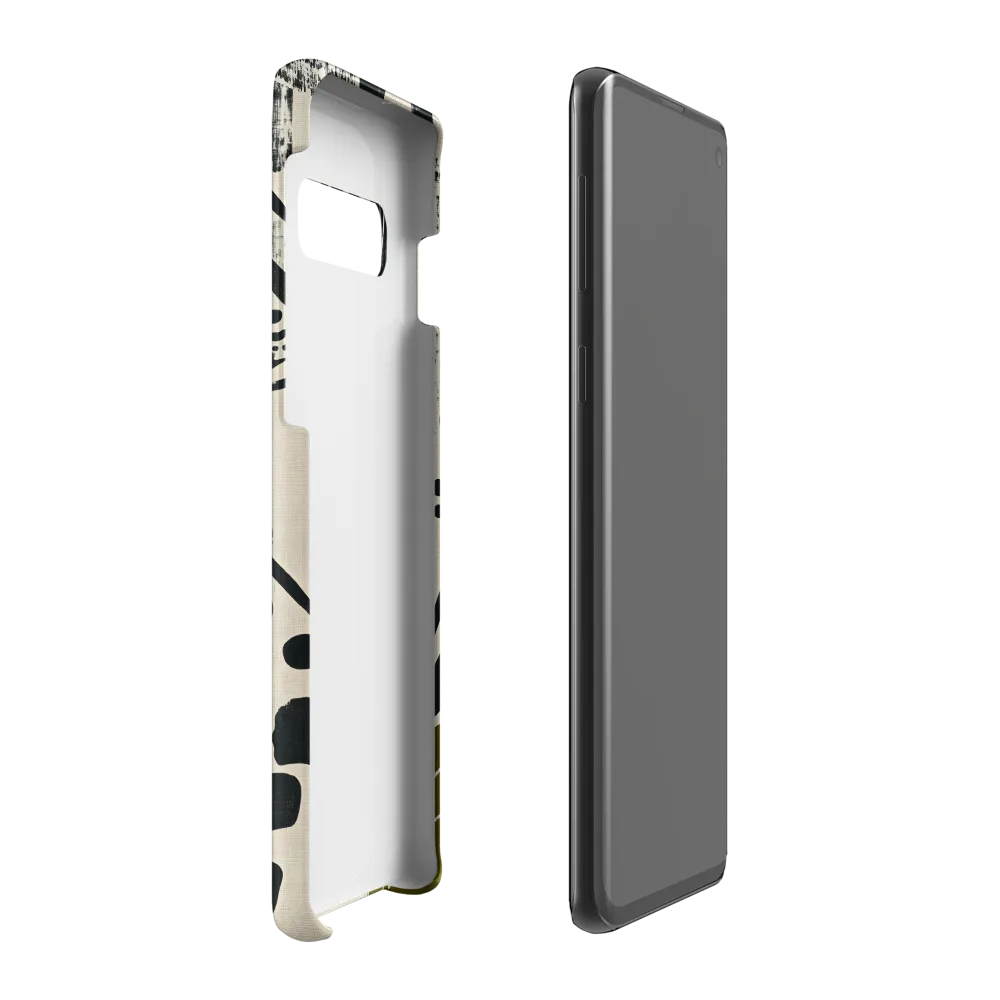 Leopard in Silhouette: A Modern Appeal | Phone Case |  S10 Plus | Snap Case | Matte