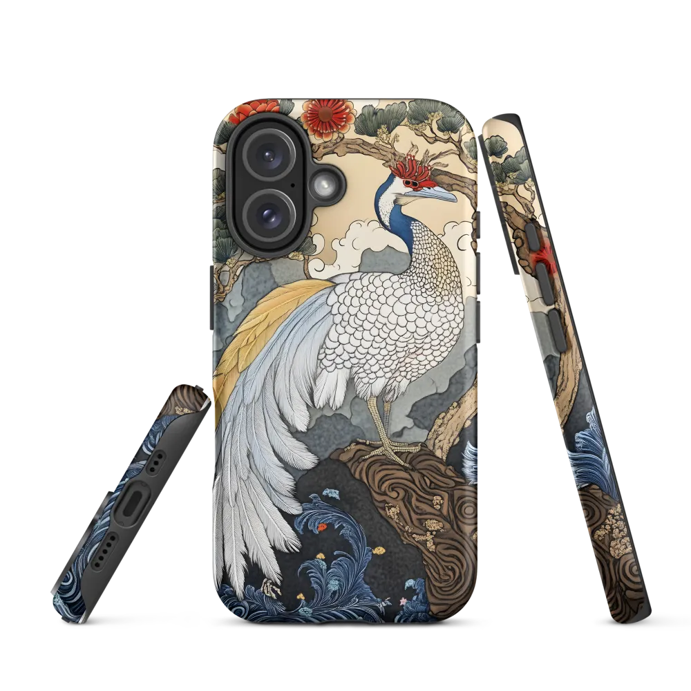 Majestic Serenity: The Ethereal Peacock | Phone Case