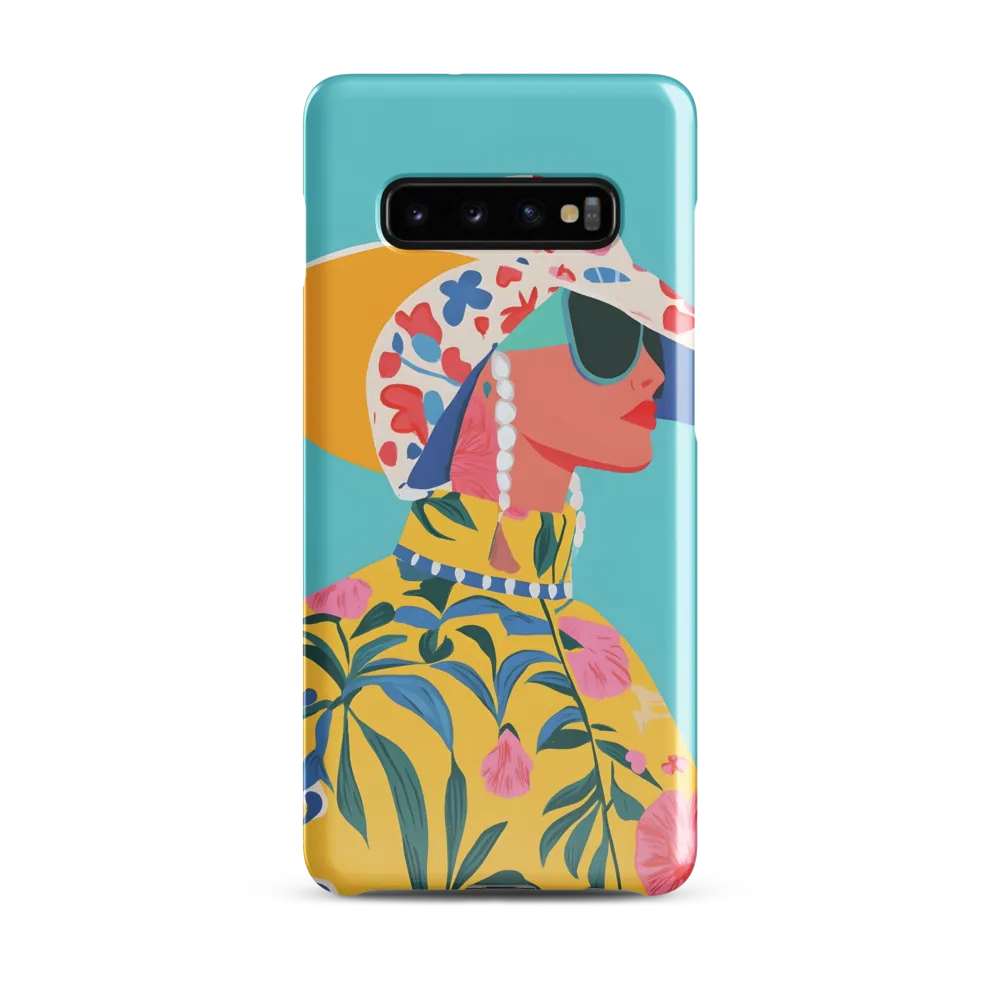 Tropical Confidence: A Fashion Portrait | Phone Case |  S10 Plus | Snap Case | Glossy