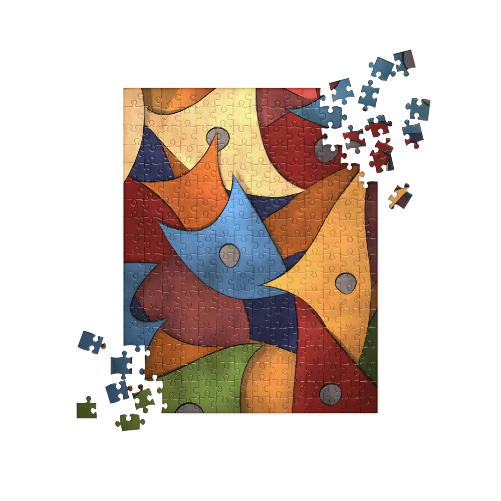 Vibrant Interplay of Shapes | Jigsaw Puzzle | 252 pieces