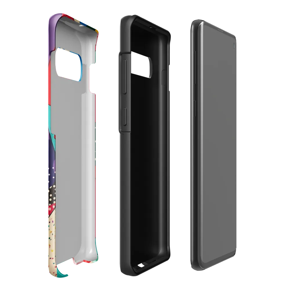 Playful Geometry in Color | Phone Case |  S10 Plus | Tough Case | Glossy