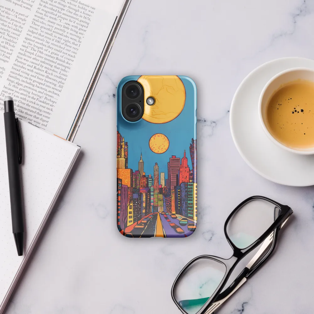 Urban Vibrance: A Pop Art Cityscape | Phone Case |  16 | Snap Case | Glossy