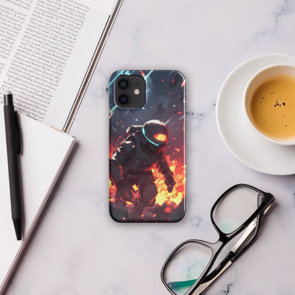 Astronaut Amidst Chaos