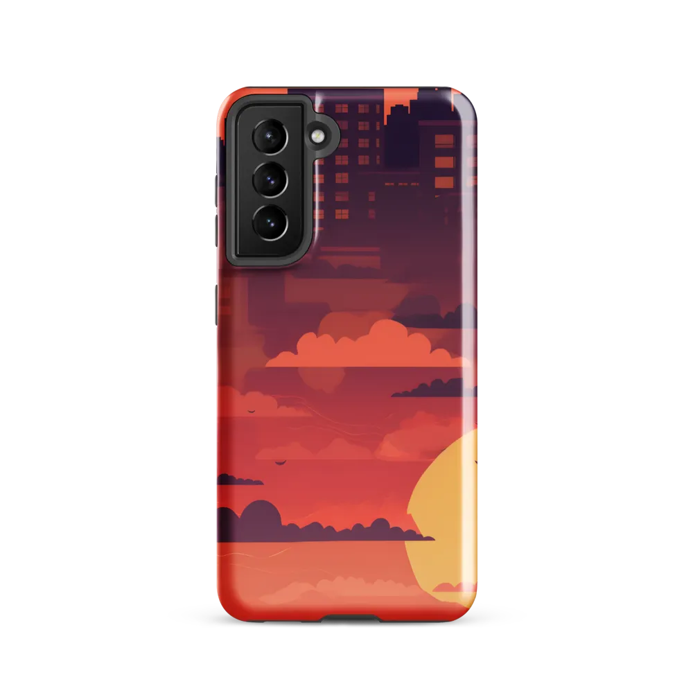 Urban Dusk: A Symphony of Cityscapes | Phone Case |  S21 | Tough Case | Glossy