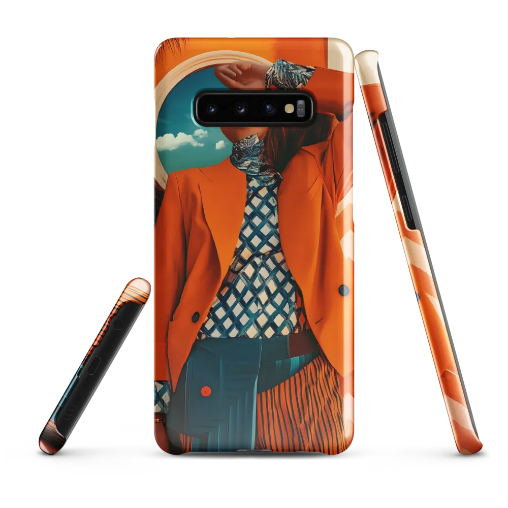 Vibrant Interplay: A Fusion of Fashion and Nature | Phone Case |  S10 Plus | Snap Case | Glossy