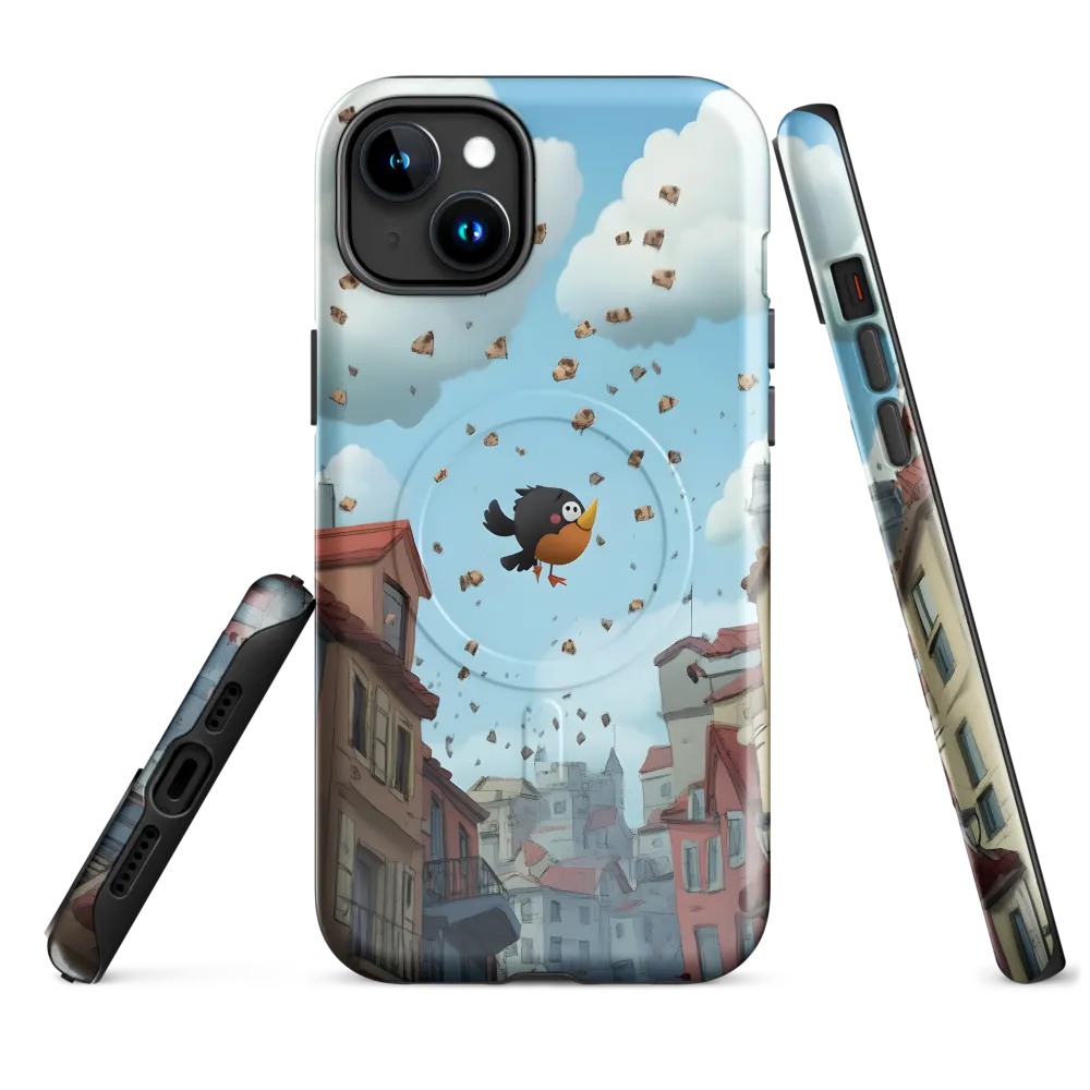 A Whimsical Flight Through Bread and Sky