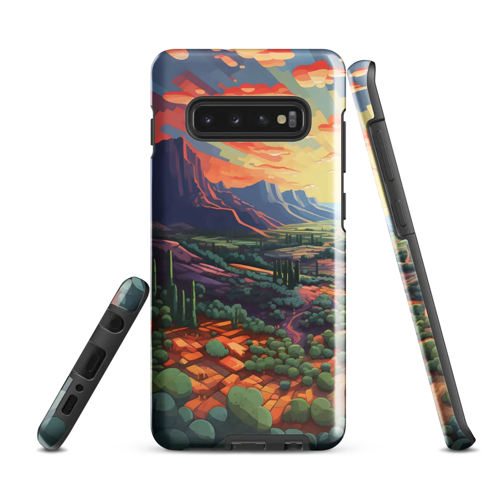 Desert Serenity at Dusk | Phone Case |  S10 Plus | Tough Case | Glossy