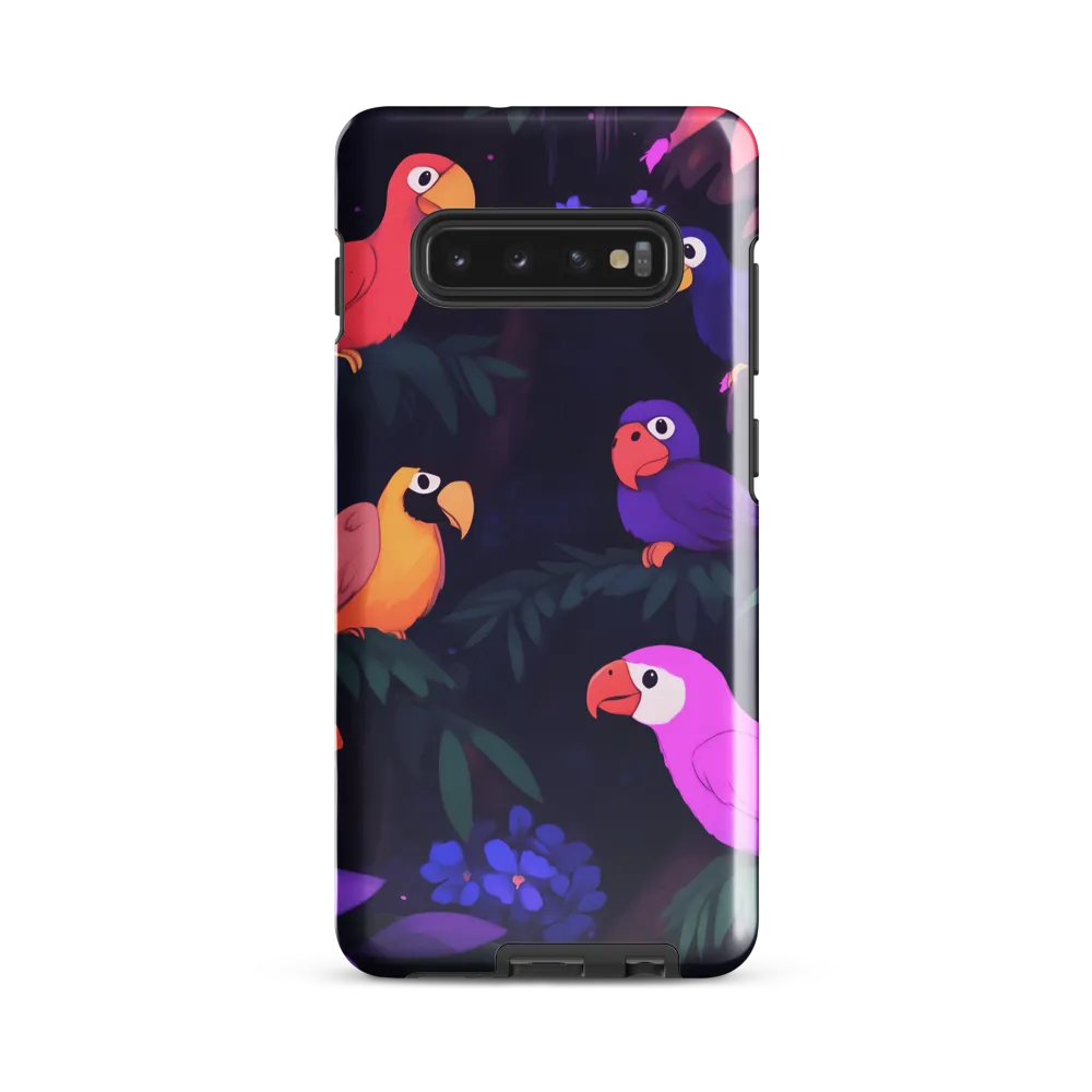 Tropical Parrot Playground | Phone Case |  S10 Plus | Tough Case | Glossy