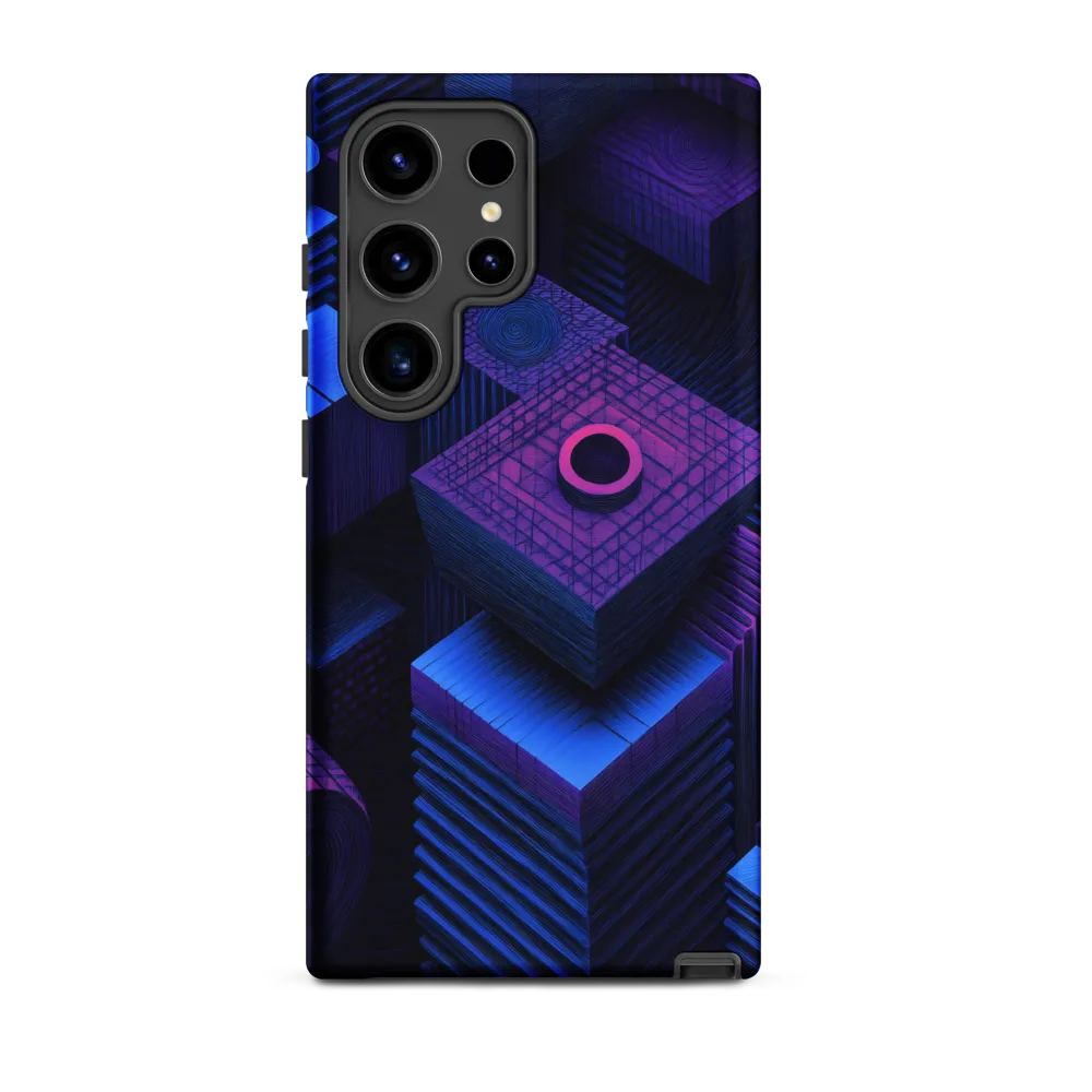 Geometric Dreams in Blue and Purple